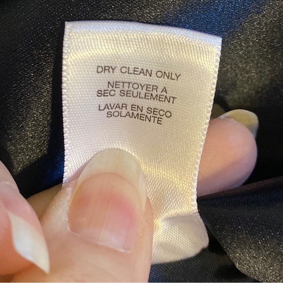 NWT Michael Kors Sz 2 Satin Navy Blue (Black?) Dress Party Prom Wedding Party MK - Picture 9 of 16